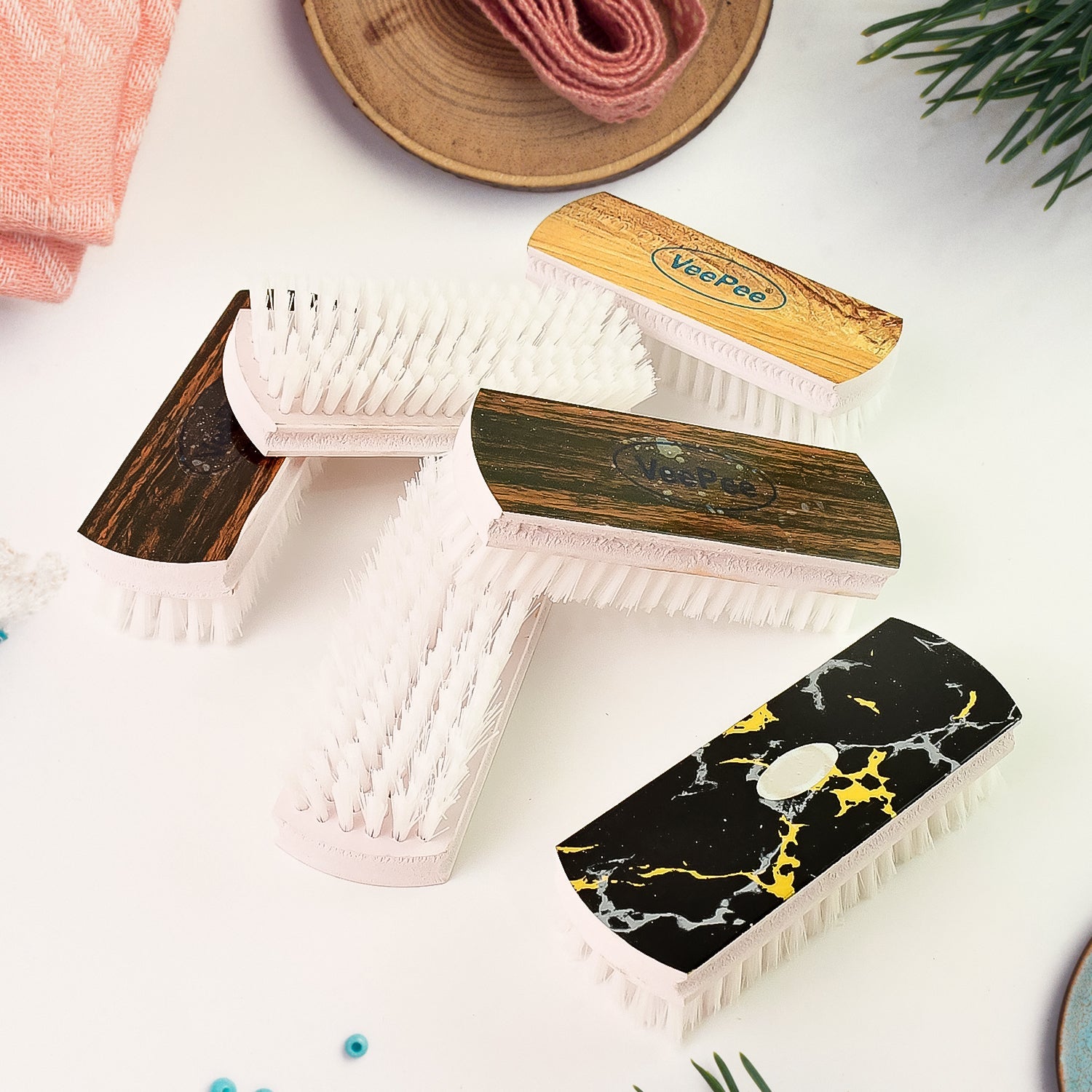 VeePee Heavy-Duty Cloth Washing Brush Set 6 Pcs VeePee Heavy-Duty Cloth Washing Brush Set 6 Pcs
